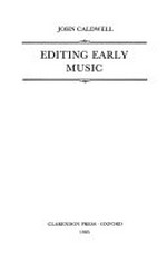 5. Editing early music