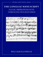 ¬The¬ Langloz manuscript: fugal improvisation through figured bass