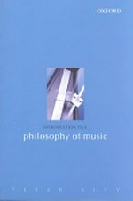 Introduction to a philosophy of music
