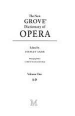 The new Grove dictionary of opera