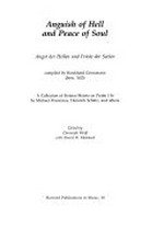 18. Anguish of hell and peace of soul: a collection of sixteen motets on psalm 116 by Michael Praetorius, Heinrich Schütz, and others
