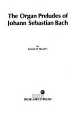 27. The organ preludes of Johann Sebastian Bach