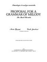 Proposal for a grammar of melody: the Bach chorales