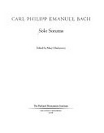 Ser. 2, Vol. 1. Solo sonatas