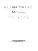 Ser. 3, Vol. 1. Berlin symphonies