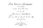 Brevi sonate da cembalo: opera Ia - IIa