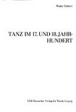 Bd. 4, Bd. 4, Lfg. 4. Tanz im 17. und 18. Jahrhundert