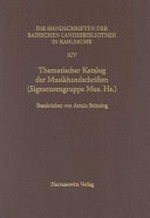 14. Thematischer Katalog der Musikhandschriften (Signaturengruppe Mus. Hs.); mit einem vollständigen Verzeichnis der Werke Johann Melchior Molters (MWV)