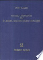 Musik und Oper am kurbrandenburgischen Hof