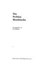 ¬Das¬ Problem Mendelssohn