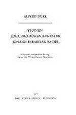 Studien über die frühen Kantaten Johann Sebastian Bachs