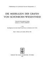 Teil 1, Das Repertoire des Grafen Rudolf Franz Erw ; 1,2. Handschriften