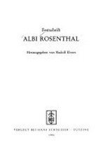 Festschrift Albi Rosenthal