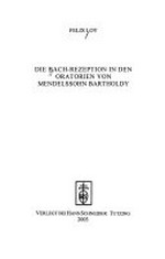 25. Die Bach-Rezeption in den Oratorien von Mendelssohn Bartholdy