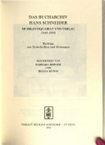 9, 5. Das Bucharchiv Hans Schneider: Musikantiquariat und Verlag 1949 - 2002; Beiträge aus Zeitschriften und Zeitungen