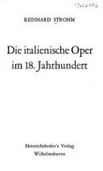 25. Die italienische Oper im 18. Jahrhundert