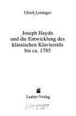 23. Joseph Haydn und die Entwicklung des klassischen Klavierstils bis ca. 1785