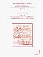 B A C H: Verarbeitungen eines Motivs in der Orgelmusik des 19. Jahrhunderts