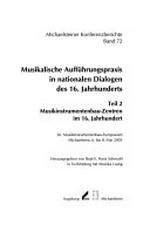 2. 72,2. Musikinstrumentenbau-Zentren im 16. Jahrhundert: 26. Musikinstrumentenbau-Symposium, Michaelstein, 6. bis 8. Mai 2005