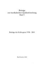 5. Beiträge der Kolloquien 1998 - 2001