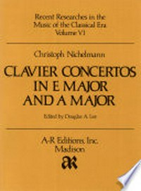 volume 6. Clavier concertos in E major and A major
